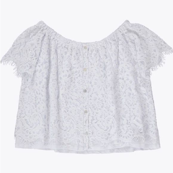 GENERATION LOVE Carley Lace Off -The-Shoulder Top NWT- size S - Picture 6 of 8